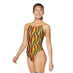 SPEEDO Women's Swimsuit One
Piece Endurance Fixed Back
Double Strap Size 30